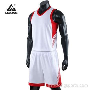 Uniforme de baloncesto de equipo de sublimación personalizada barata